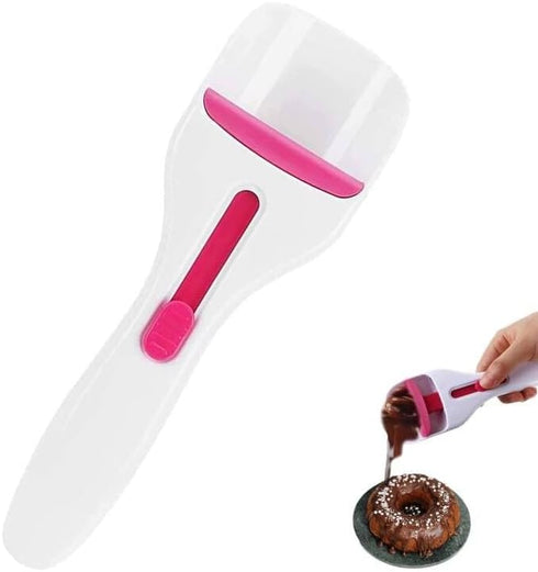Cake Batter Distribution Scoop, One-Touch Sliding Button Home Baking Tool, Kitchen DIY Cupcake Batter Dispenser