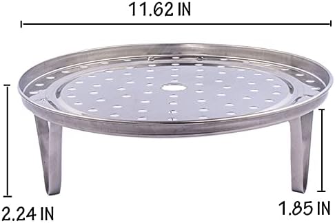 Household Steaming Rack, Thickened Stainless Steel Cooking Ware Stand (12 inch)