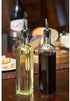 DLD 16oz Glass Olive Oil Bottle Dispenser - Oil and Vinegar Cruet with Pourers, 473ml