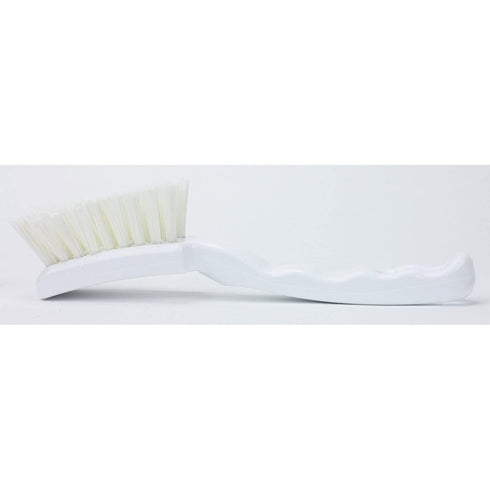SPARTA 41395EC02 Plastic Scrub Brush, Detail Kitchen Brush with Hanging Hole, 7 Inches, White (Pack of 6)