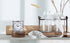 NIKKY HOME Small Quartz Analog Table Clock - Elegant Crystal Design, Non-Alarm, 3.5x1.5x3.5 Inches, White & Pink