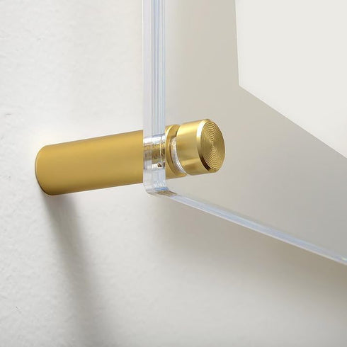 Wexel Art 1.5" Gold Stainless Steel Mounting Hardware for Acrylic Floating Frames, Pack of 4