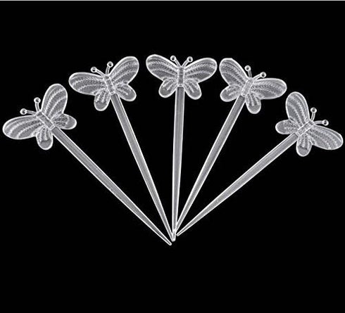 Comicfs 200 Pcs Plastic Cocktail Picks, 3.5" Fruit Toothpicks for Sandwich Appetizer, Party Supplies
