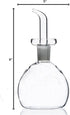 28 oz ELETON Cylindrical Olive Oil Dispenser Bottle Glass with No Drip Spout -Olive Oil & Vinegar Dispenser Glass Cruet
