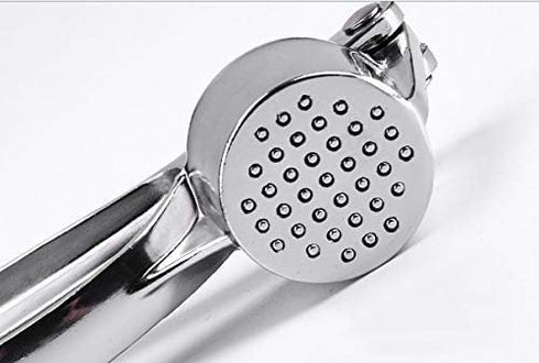Garlic Press Heavy Duty Stainless Zinc Alloy Mashed Garlic Crusher Peeler Chopper Maker
