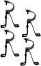 Curtain Rod Bracket for 1-Inch Diameter Rods, Set of 4 (2 Pairs), Black, Curtain Rod Holders