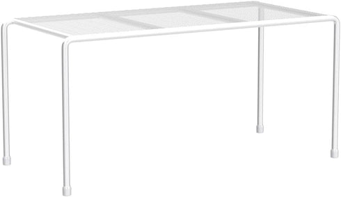 JBESUHI 15-24.4in Closet (1 Pack, Extendable Metal Wire Shelf Organizer - Adjustable Length, Stackable Storage Rack
