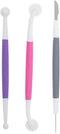 TOPINCN 3pcs Fondant Cake Decorating Tools Set, Icing Modelling Tool for Pastry Baking