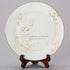 Roman 50th Wedding Anniversary Plate – 2-Piece Set with Decorative Plate and Stand for Golden Celebration Gift