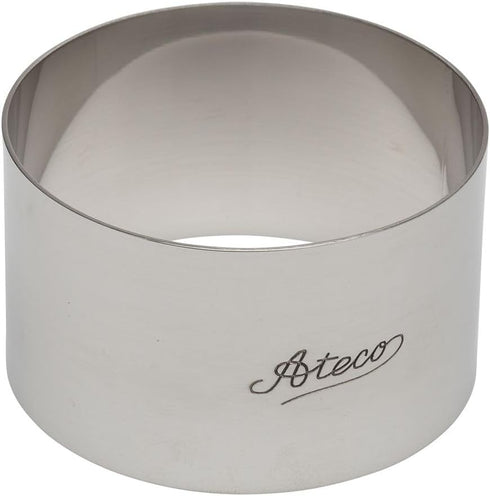 Ateco 4901 Stainless Steel Round Cake/Food Ring Mold, 3" x 1 3/4"