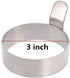 Colorsheng Ring,3 Inch (3 Pack) Egg Stainless Steel Omelet Mold Pancake Ring Metal Kitchen Cooking Tool