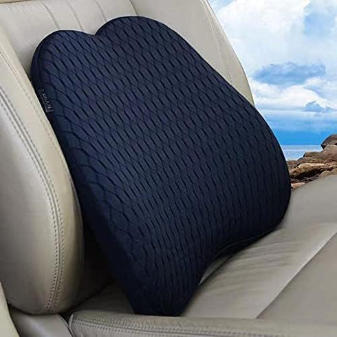 XINJUN Memory Foam car Lumbar Support Pillow - Memory Foam Back Cushion -
