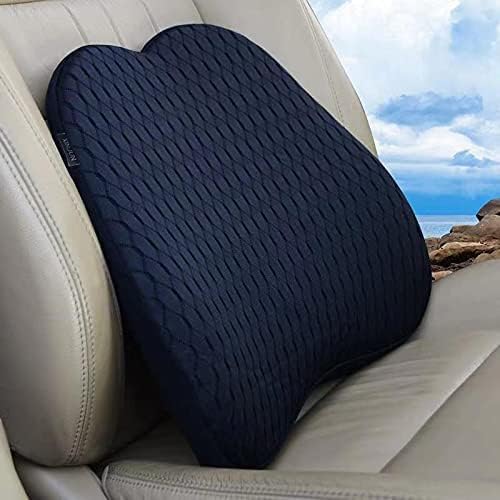 XINJUN Memory Foam car Lumbar Support Pillow - Memory Foam Back Cushion -