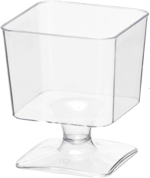 Party Essentials Mini Disposable Plastic Small Portion Ice Cream/Dessert/Yogurt/Parfait Sample Tasting Kit,