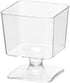 Party Essentials Mini Disposable Plastic Small Portion Ice Cream/Dessert/Yogurt/Parfait Sample Tasting Kit,
