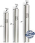 A&S Mezuzot Mezuza Aluminum Waterproof Case - Peel & Stick Easy Installation Home Blessing, Silver, 5 inch