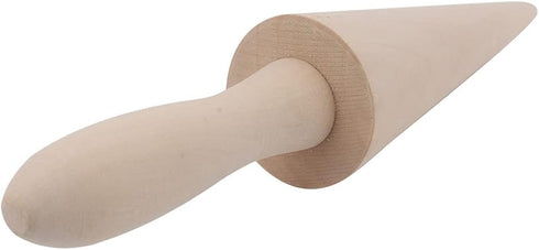 Wooden Waffle Cone Roller, Ice Cream Cone DIY Cooking Tool, Pastry Roll Cake Decorating Accessory