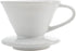 Restaurantware Restpresso 10 Ounce Coffee Dripper, Reusable Coffee Cone with Drip Hole, White Ceramic Pour Over