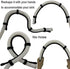Universal Adjustable Shape Drain Hose Guide Assembly for Kitchen Sink, Laundry Tub, Fits All Drain Hose