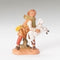 Fontanini Aaron The Shepherd Italian Nativity Village Figurine Holding a Sheep