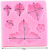 1 3D Pc Strawberry and Flowers Silicone Mold for DIY Chocolate Gum Paste Handmade Ice Cream Crystal Cupcake Cake Topper