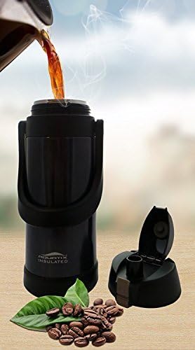 Aquatix 68 Ounce Double Wall Insulated Stainless Steel Sport Thermos Bottle, Midnight Blue
