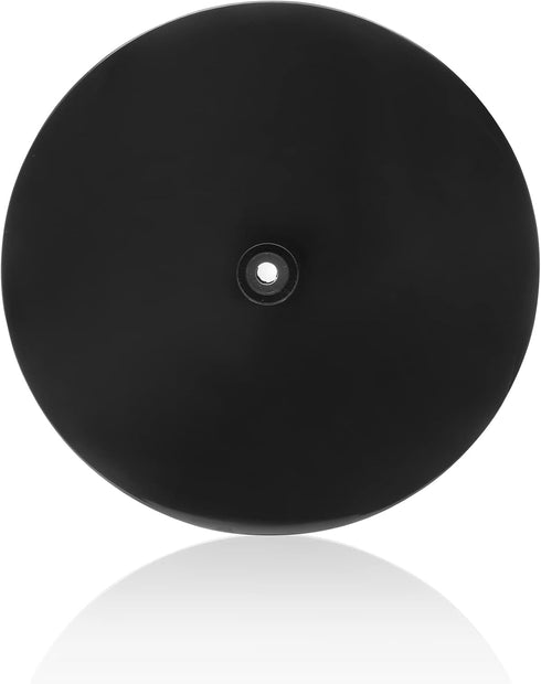 Jersvimc 8 Inch Jersvims Acrylic Turntable Platter, Black Turntable Organizer Round Rotating Plate for Kitchen Pantry
