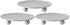 Scwhousi Silver Iron Plate Candle Holder Set, Decorative Iron Pillar Candle Holders for Wax Candles