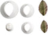 6Pcs Rose Leaves Cutter & Veiner Set, Fondant Silicone Mold for Chocolate Sugarcraft