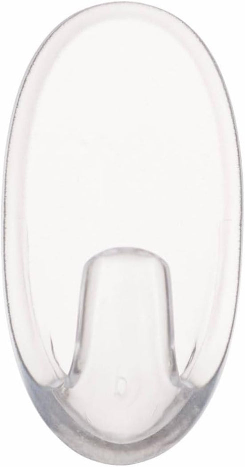 Command Small Hooks, Clear, 2-Hook, 6-Pack
