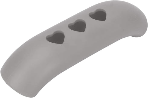 2 Pieces Silicone Hot Handle Holder, Heat Resistant Non Slip Pot Holders Cover for Frying Cast Iron Skillet (Gray)
