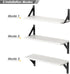 Set 3, 17 6 Inches Forbena White Floating Shelves for Wall Decor of x Bathroom Shelf Over Toilet, Small Modern Mounted