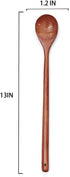 4 Spoon,7.8 Inch Pcs Long Wooden Spoon,Wooden Honey Wood Mixing Spoons for Coffee,Wood Spoons for Eating