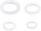Teensery 4 Pcs Plastic Oval Cookie Cutter Set, Double Sided, 4 Sizes for Biscuit, Cake, Baking Molds