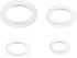 Teensery 4 Pcs Plastic Oval Cookie Cutter Set, Double Sided, 4 Sizes for Biscuit, Cake, Baking Molds
