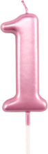 1st Birthday Candle, Happy Birthday Number One Candles for Cake Topper Decoration for Kids and Adults, Numeral 1