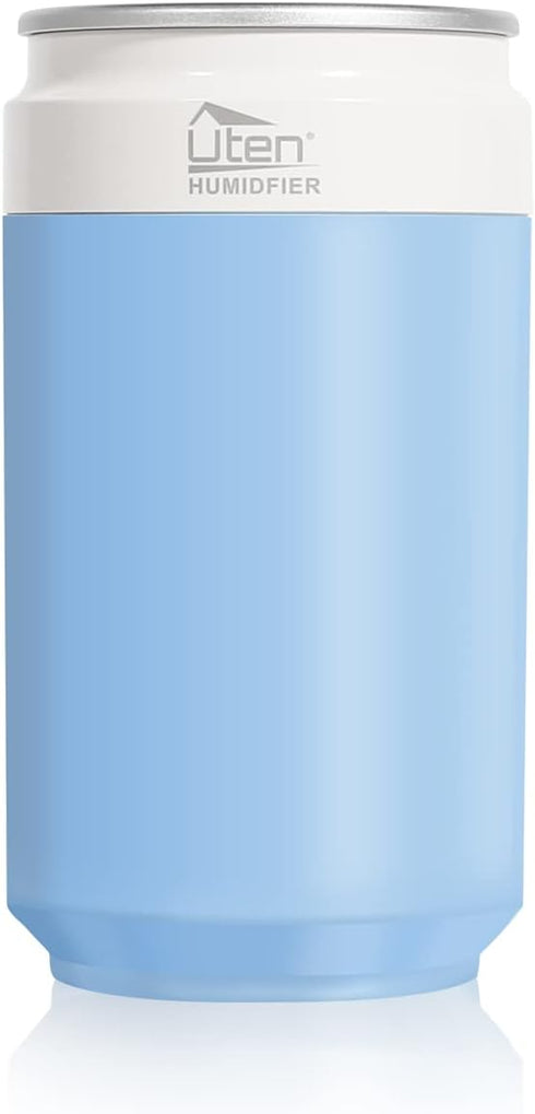 Humidifier for Bedroom, USB and Battery Powered Portable Humidifiers for Home, 2 Mist Modes, Night Light, Auto-Off