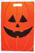 GiftExpress 50-Pack Jack O Lantern Trick or Treat Goody Bags - 11" x 17", Durable Plastic Halloween Party Favors
