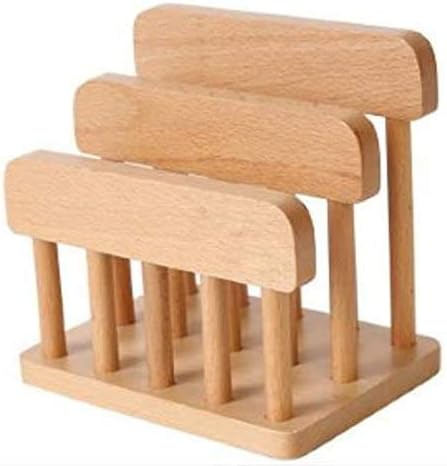 Beech Wooden Dual Cutting Board Rack - Chopping Board Organizer Stand Holder for Kitchen