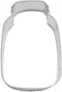 Mason Jar 4.5 Inch Cookie Cutter - Tin Plated Steel from The Cookie Cutter Shop, Made in the USA
