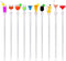 Cocktail Mixing Spoon, Acrylic Mixer Bar Puddler, 10 pcs