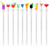 Cocktail Mixing Spoon, Acrylic Mixer Bar Puddler, 10 pcs