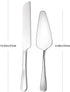 Wedding Cake Knife and Server Set,Stainless Steel Cake Cutting Set,2Pcs Silver Include 10.63" Cake Cutter And 9.06" Cake Server for Wedding, Birthday, Parties and anniversary by tiokin