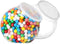 DilaBee 2-Pack Plastic Candy Jars - 96oz Large with Lids for Candy Buffet, Clear BPA-Free