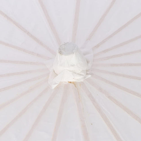 White Papier Umbrella Parasol, Handmade Classical Craft Umbrella, DIY Free to Draw