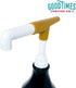 Good Times Coffee Co. Sauce Pump Dispenser (Pack of 2) - Fits 87.3 to 90.4 Ounce Bottles, Gold