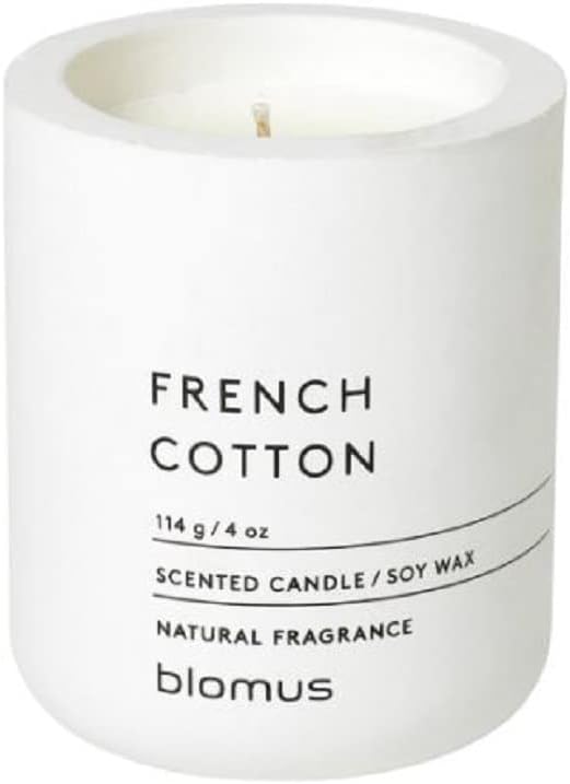Blomus Fraga Lily White S Candle, Soy Wax Concrete