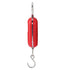Mini Electronic Scale, Red Portable Fish Weighing Scale, 25Kg/5G Digital Pocket Key Chain Weight Hook for Kitchen