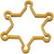 CookieCutterCom Sheriff Badge Cookie Cutter 4 Inch - Hand Made in the USA