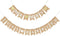 2 Pieces Mr and Mrs Banner, Just Married Burlap Wedding Bridal Shower Garland for Party